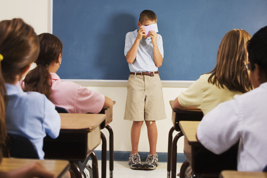 shy in social groups