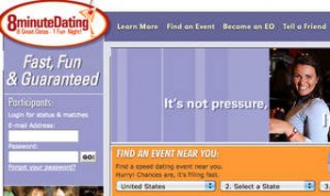 8MinuteDating is one of a few companies promoting Speed Dating