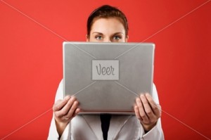 hiding-behind-laptop people often chat using instant messengers avoiding a confrontation