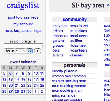 craigslist-online-dating craigslist offers more options for online dating but be wise