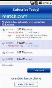 Membership for Match.com Subscription for Match