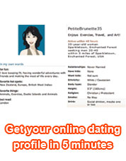 Get your online dating profile in 5 minutes
