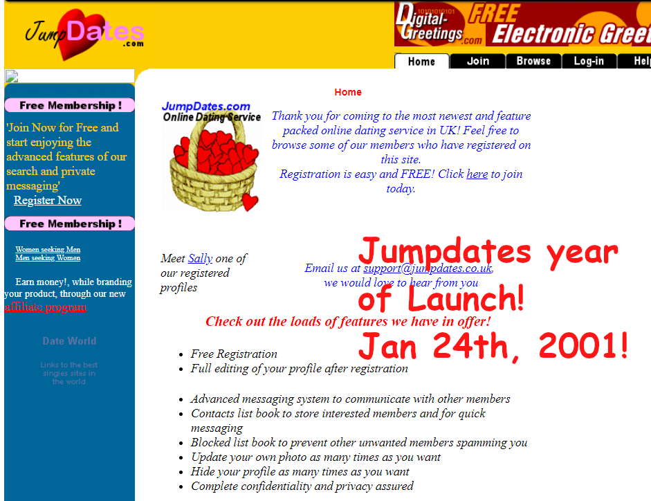 Jumpdates celebrates it’s 17th Year in Free Online Dating!