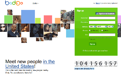 badoo.com - many users but probably fewer members!
