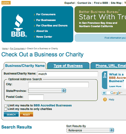 BBB is a very useful resource to find out about a company regarding user complaints