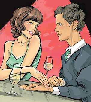man-woman-getting-to-know man and woman - getting to know each other
