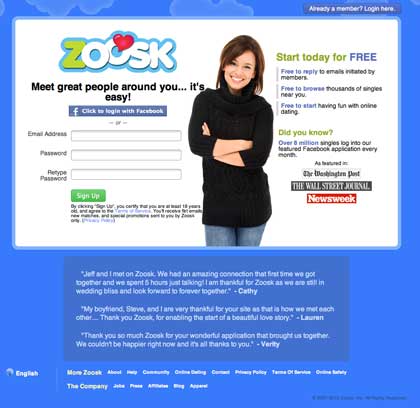 zoosk dating site - making money for the investors