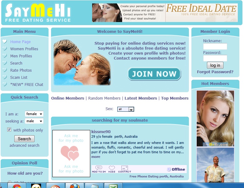 Review of Free Online Dating Sites, SayMeHi.com.