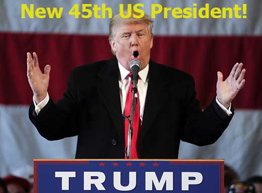 New 45th President of the USA